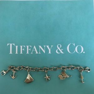 Tiffany & Co Sterling Sea Charm Bracelet
